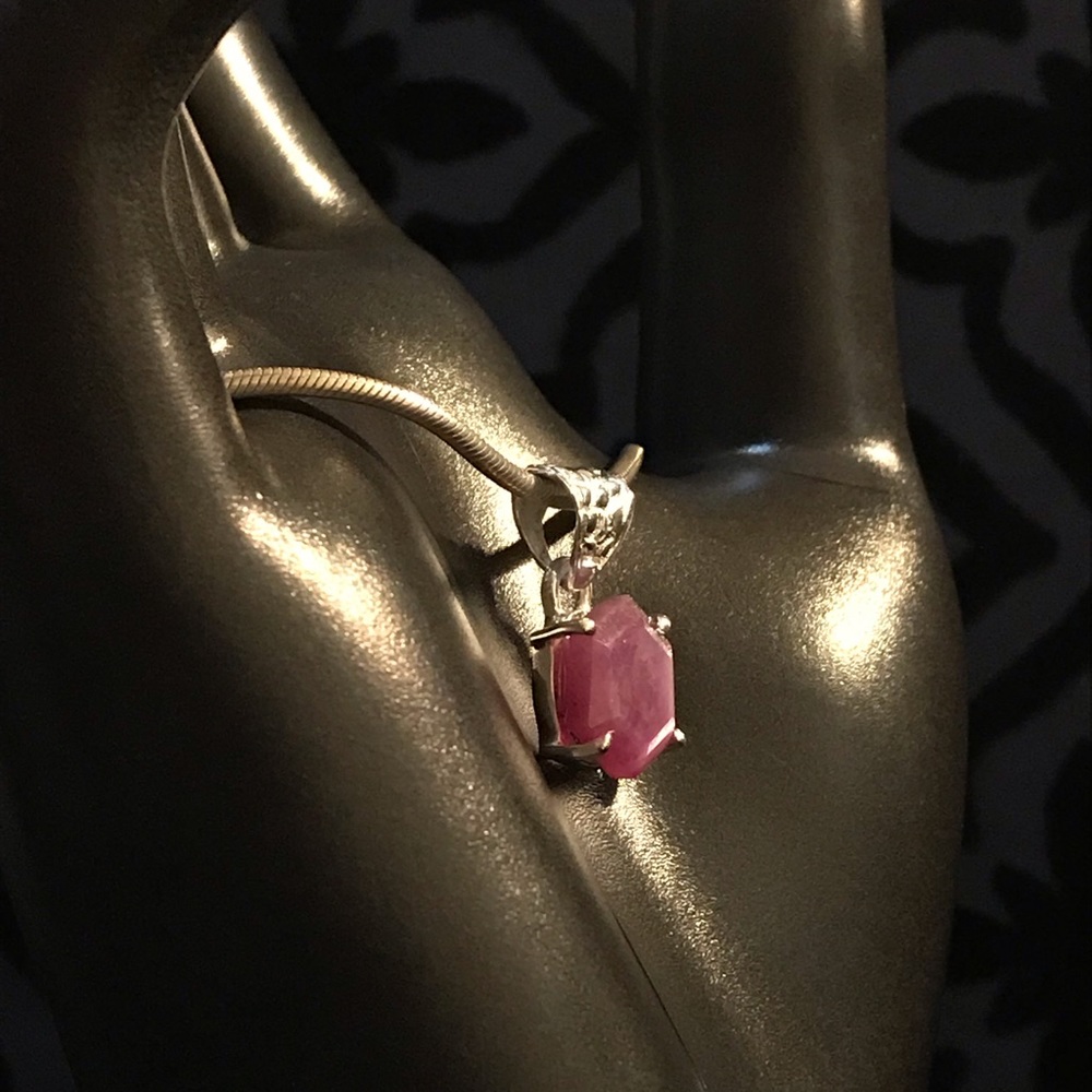 Raw Ruby & Sterling Set - image 8